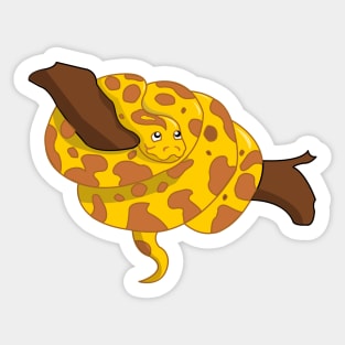 Caramel Burmese Python Sticker